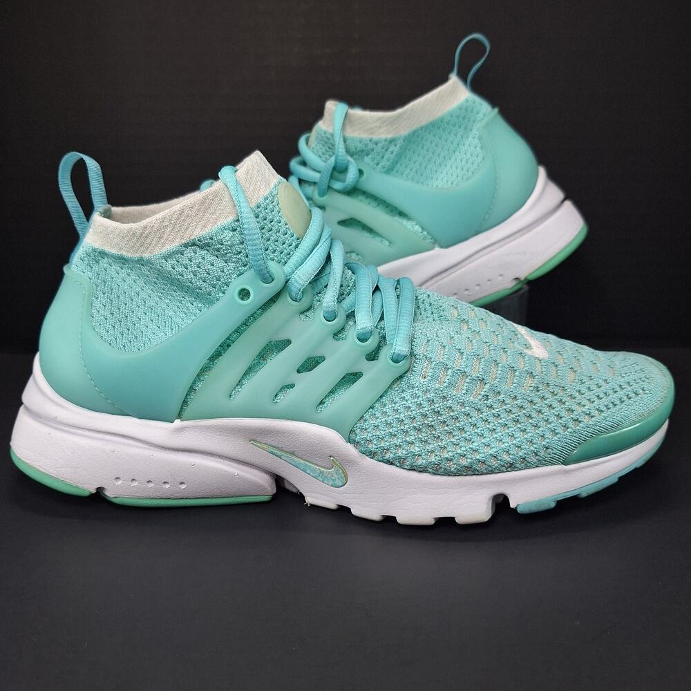 Nike Air Presto Ultra Flyknit Womens 8 Hyper Turquoise 835738-301 Shoes Sneakers